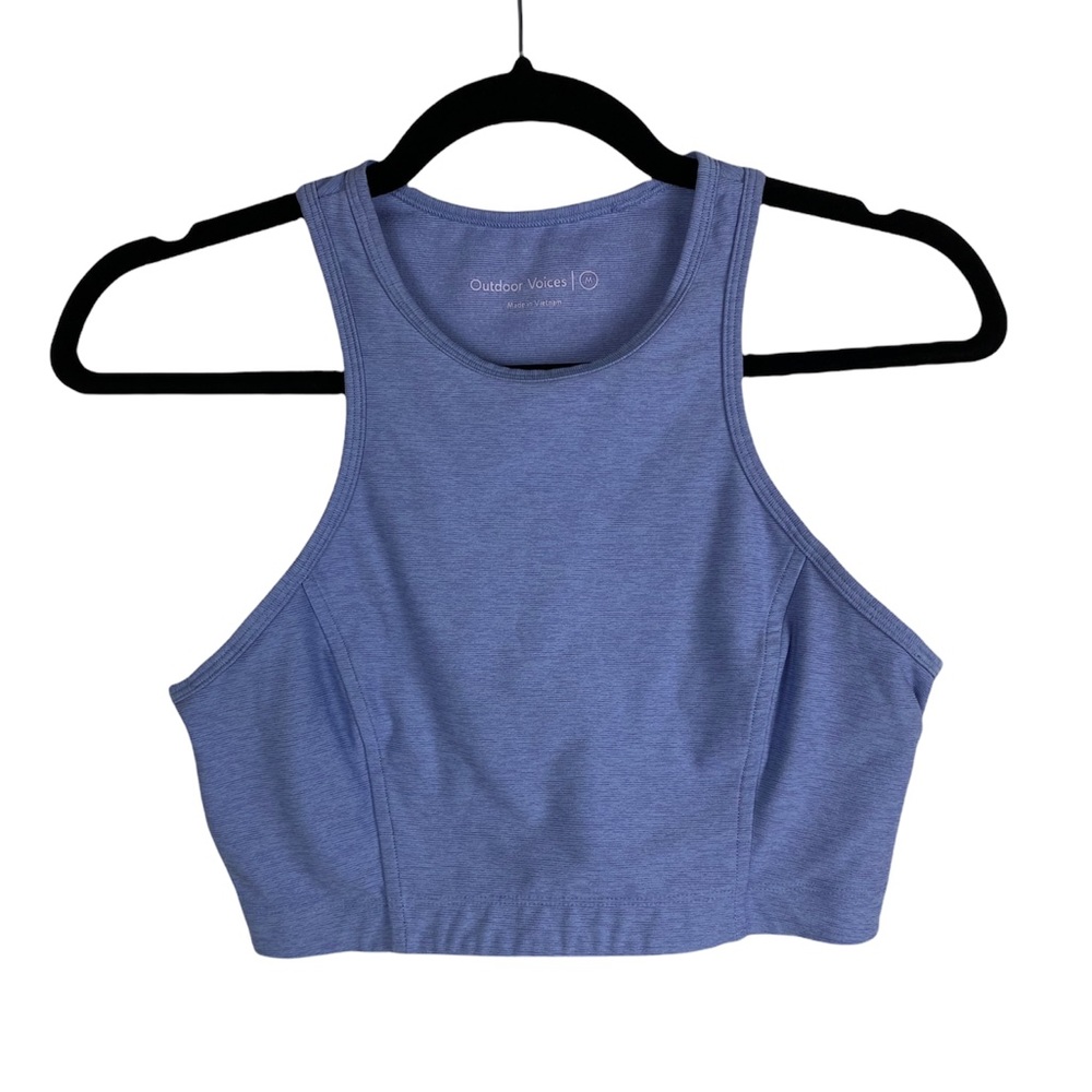 Outdoor Voices Blue Purple Sports Bra woman’s size Medium